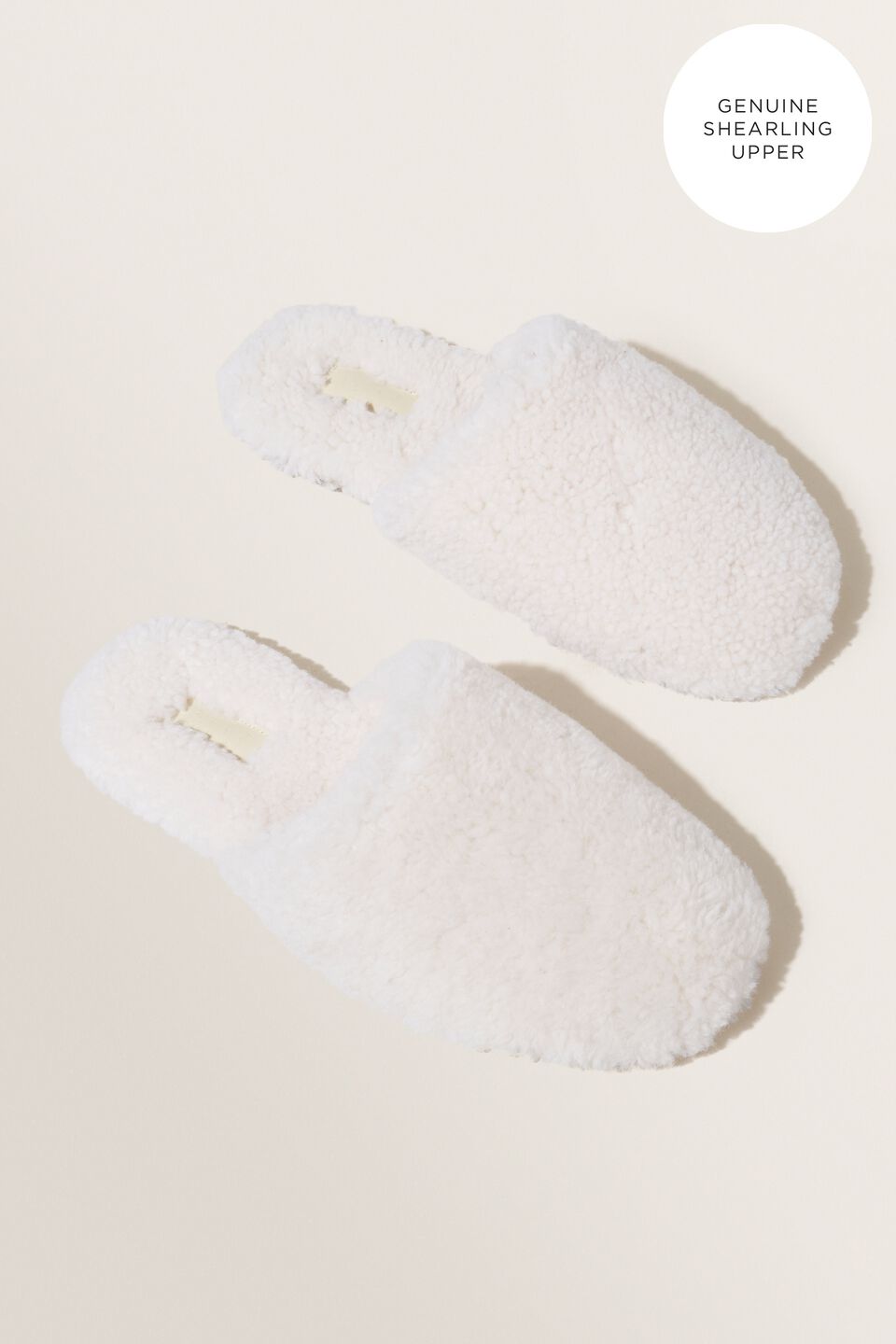 Bel Leather Slipper  Cream