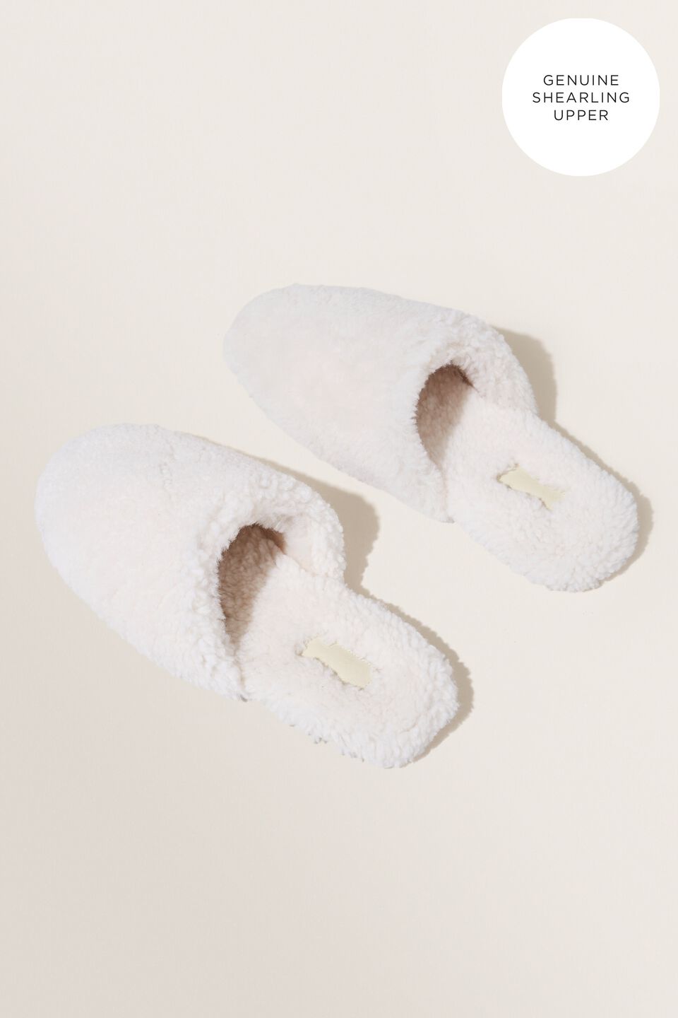 Bel Leather Slipper  Cream