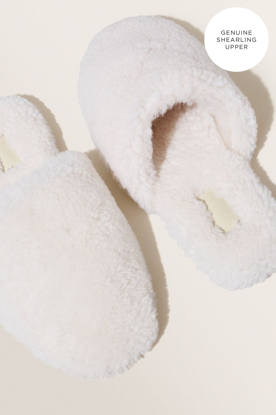 Bel Leather Slipper  Cream