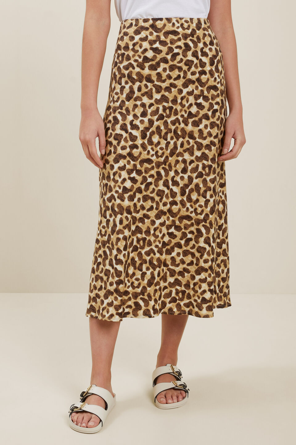 Leopard Slip Skirt  Leopard