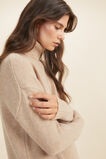 Merino Wool Roll Neck Sweater  Champagne Beige Marle  hi-res