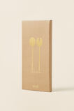 Rae Salad Servers  Brass  hi-res