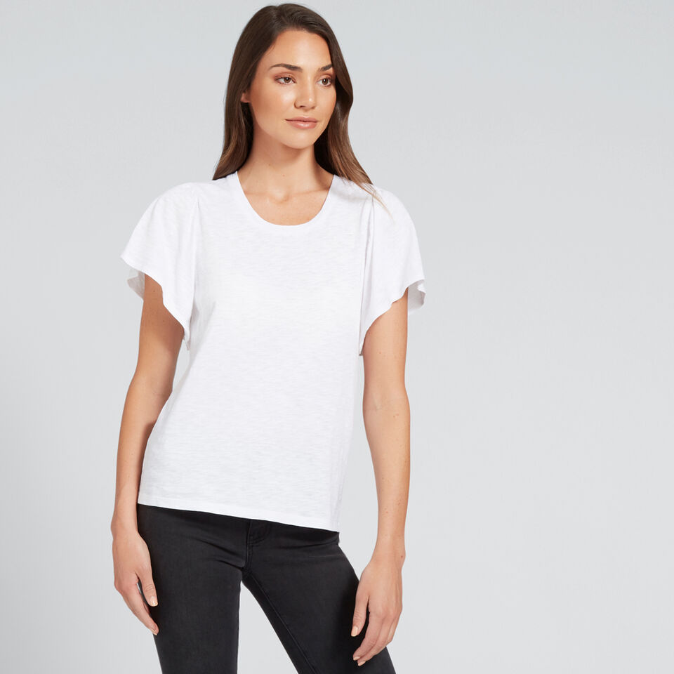 Flutter Sleeve Tee  