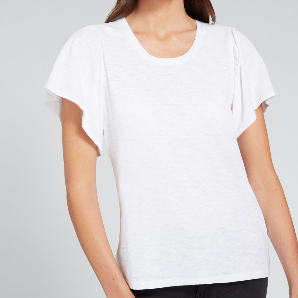 Flutter Sleeve Tee  