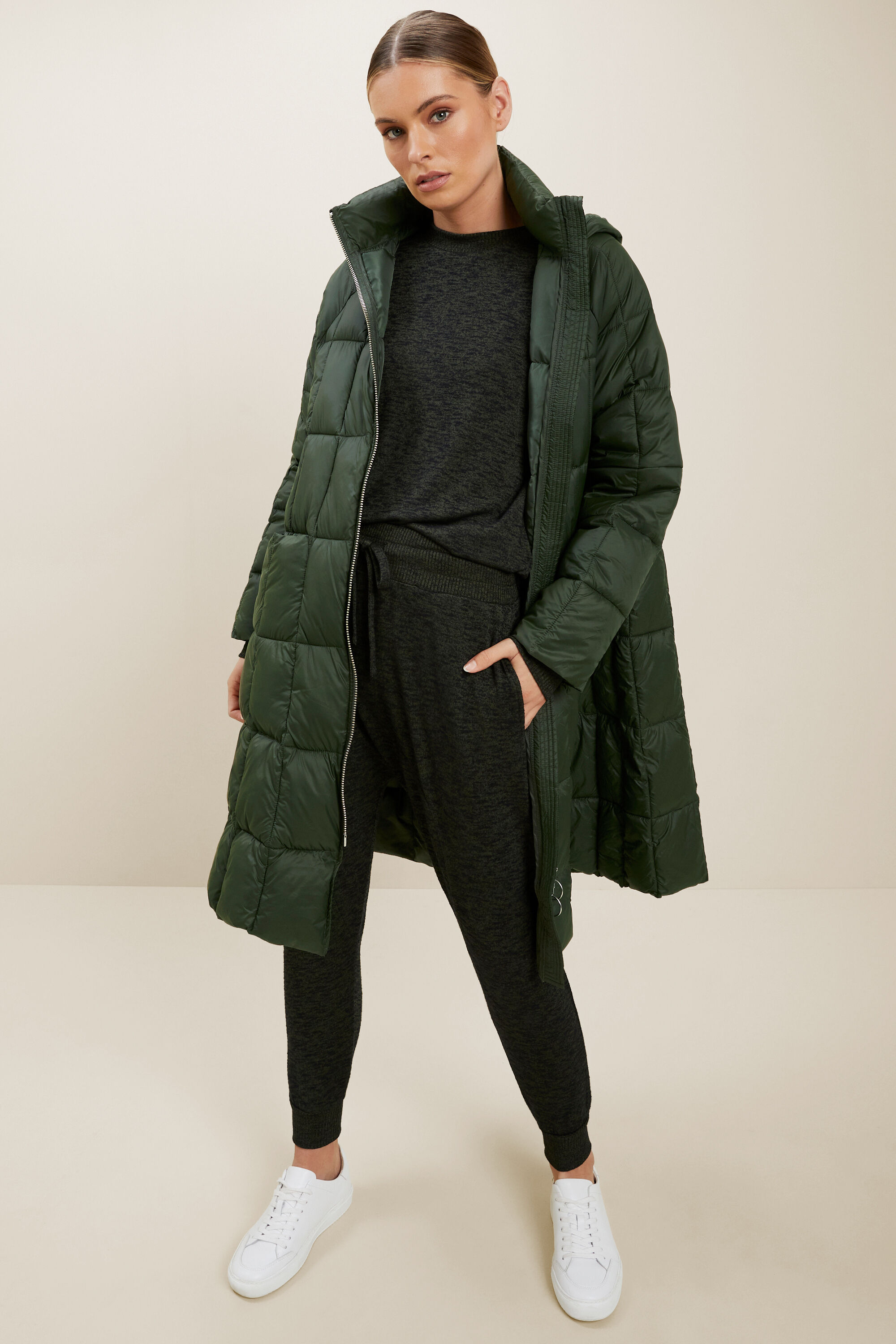 Seed longline puffer jacket store