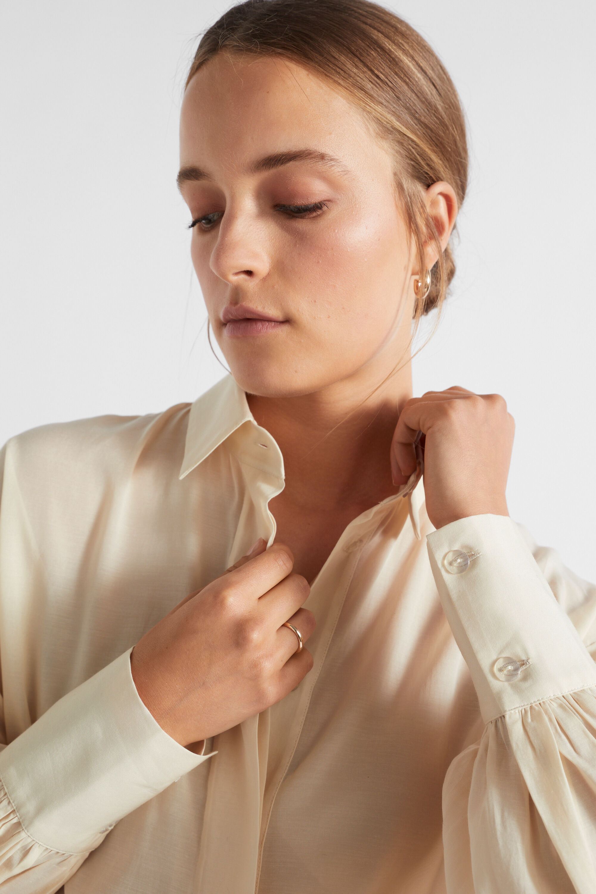 Voile Blouson Sleeve Shirt Seed Heritage