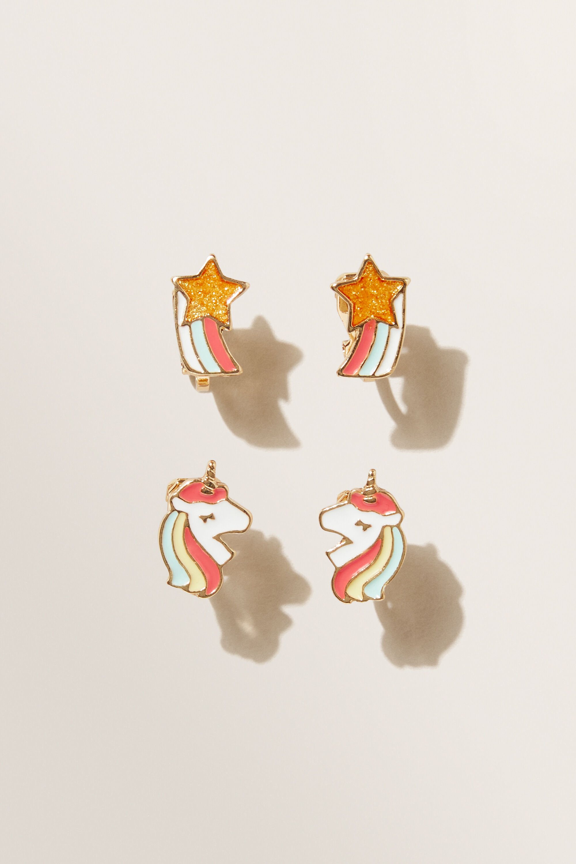 Unicorn clip on earrings hot sale