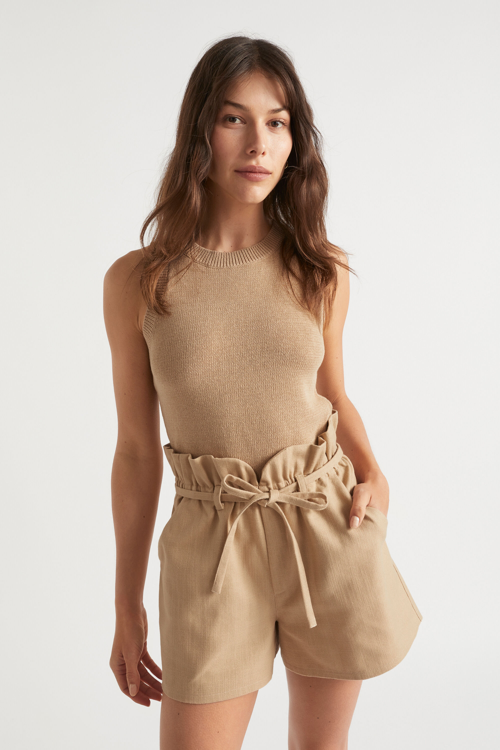 H and m paperbag shorts online
