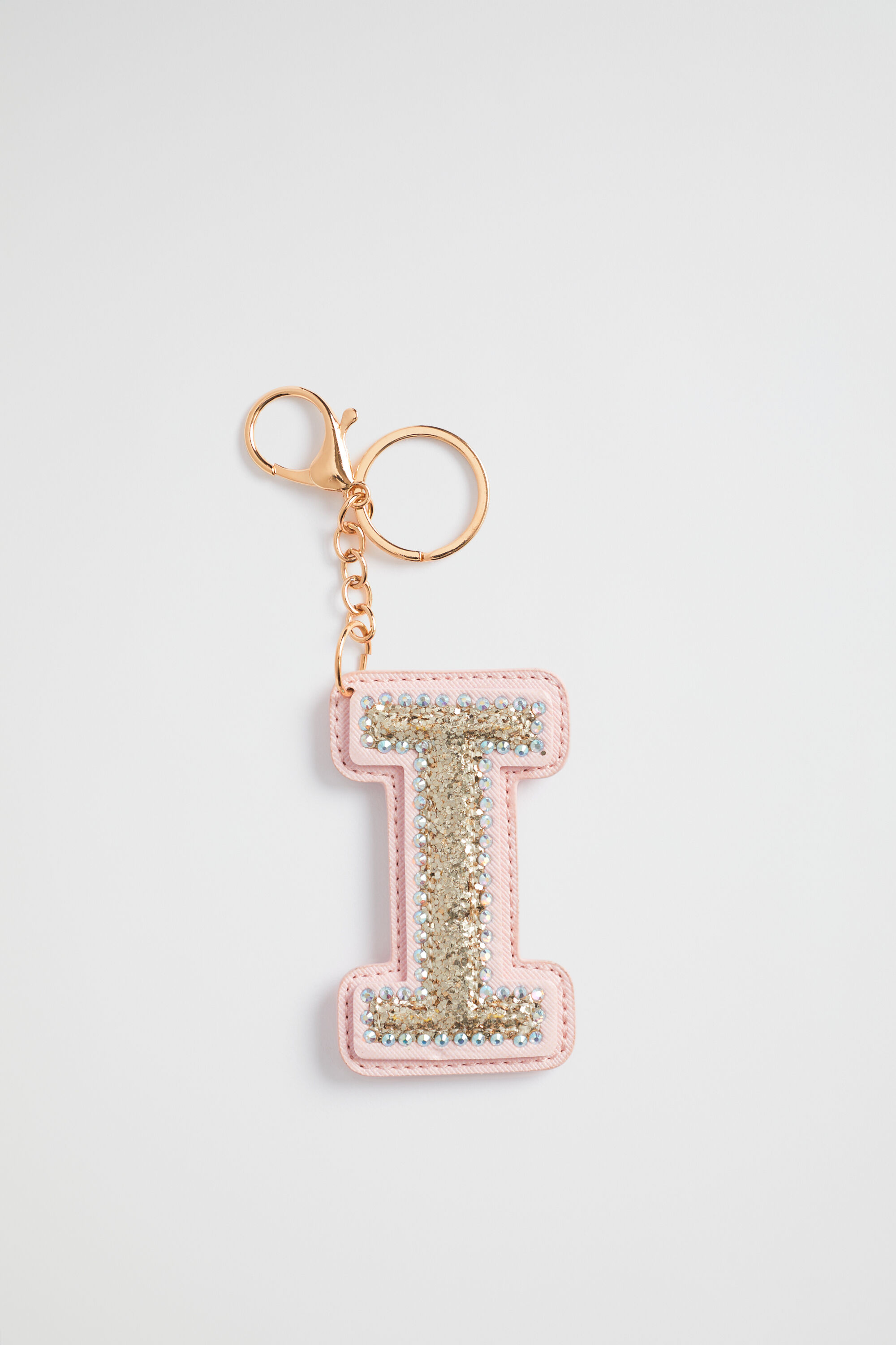 Glitter initial keyring cheap
