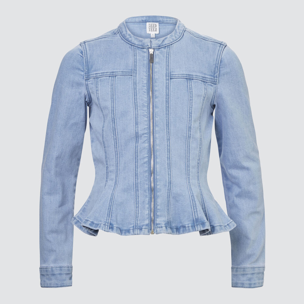 Peplum Denim Jacket