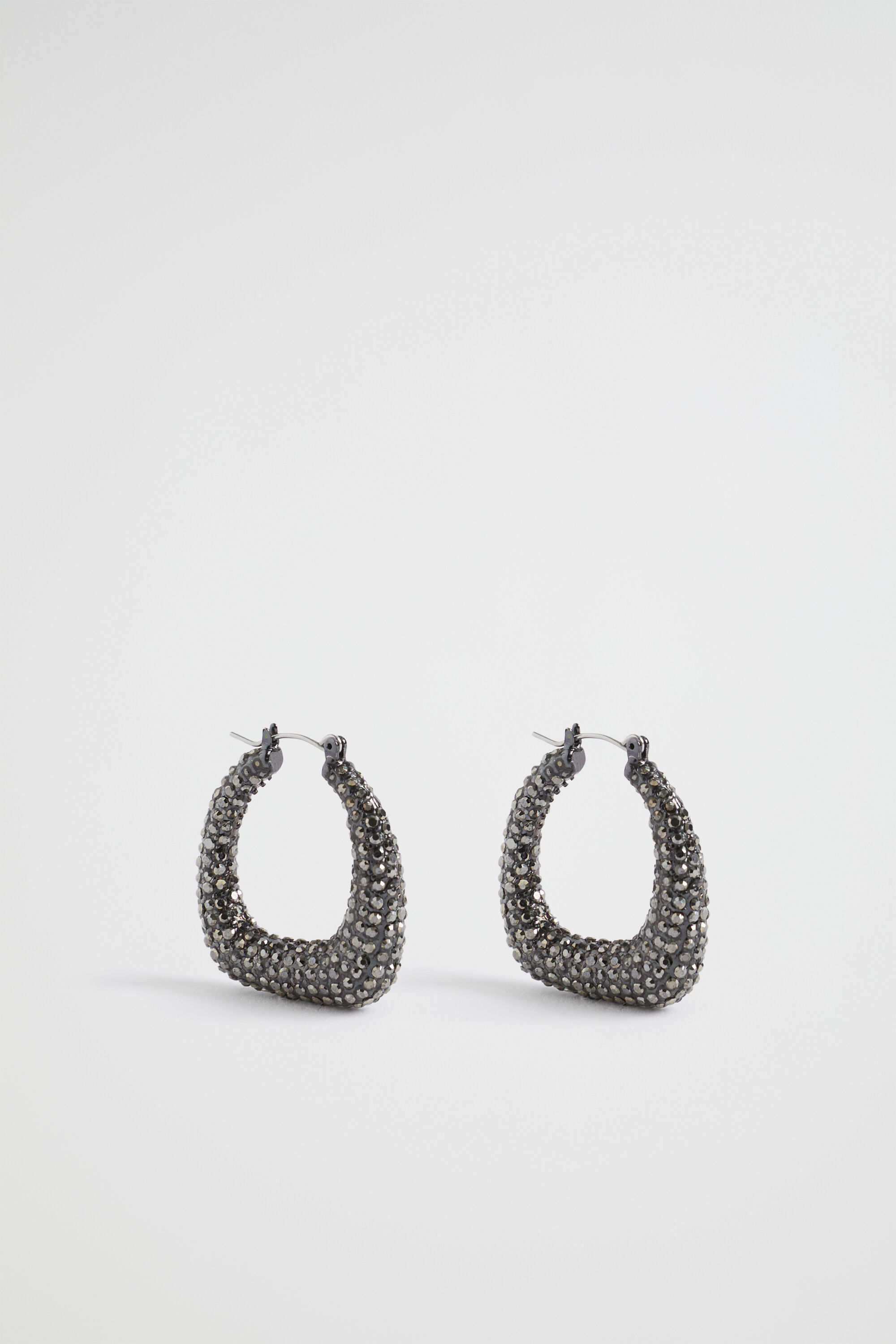 Gunmetal hot sale hoop earrings