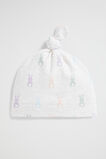 Bunny Tail Knot Hat  Snow Marle  hi-res