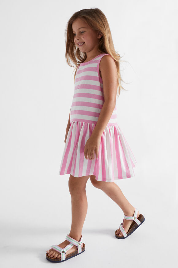 Stripe Tank Dress  Candy Pink  hi-res