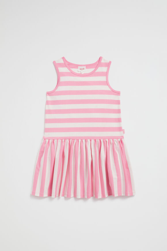 Stripe Tank Dress  Candy Pink  hi-res