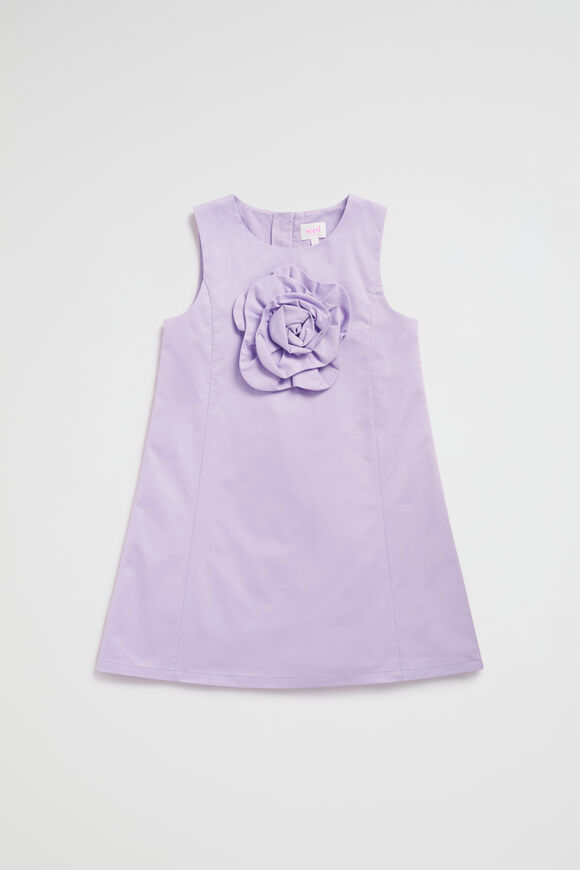 Rosette Shift Dress  Lavender  hi-res