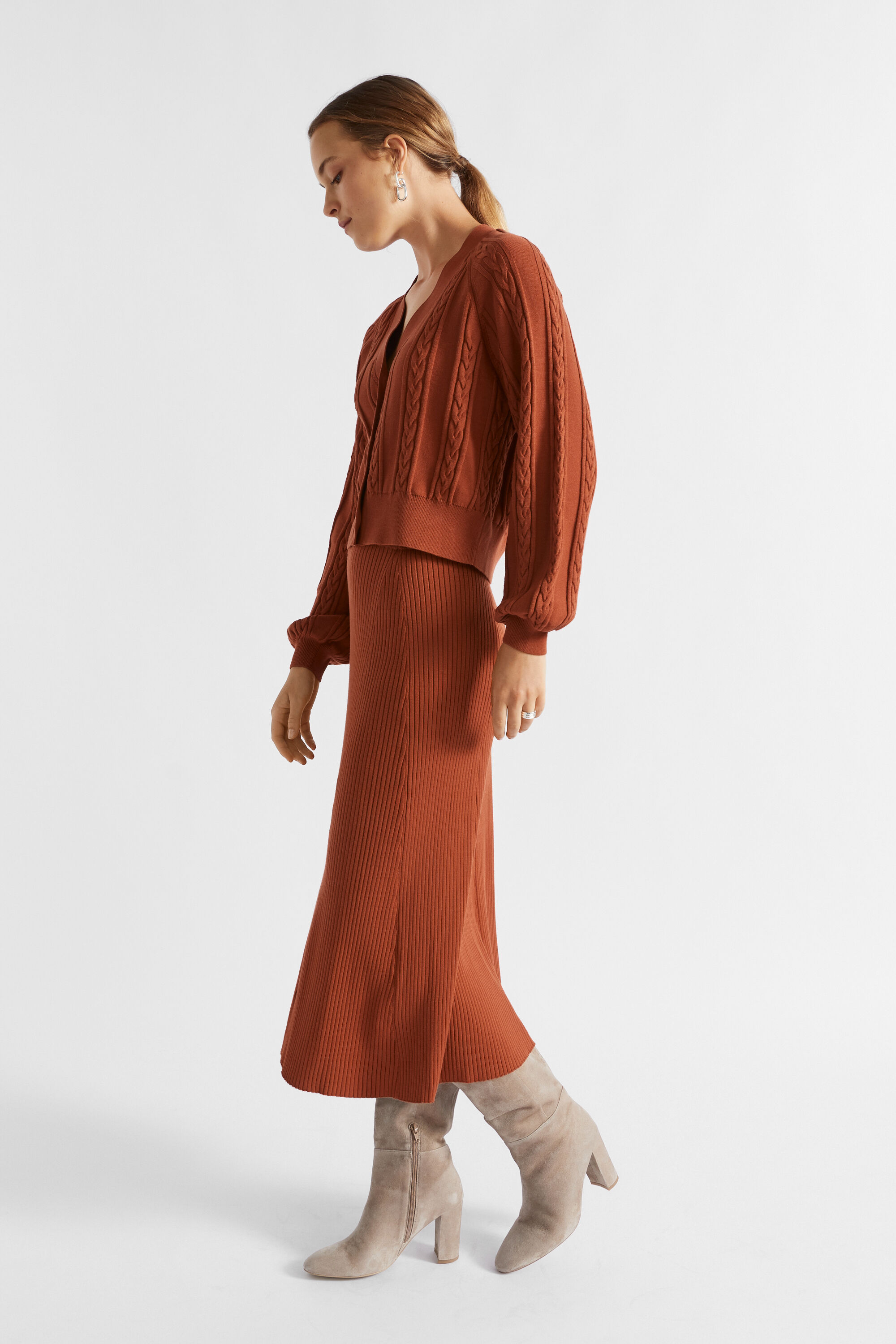 Sweater with deals skirt godets