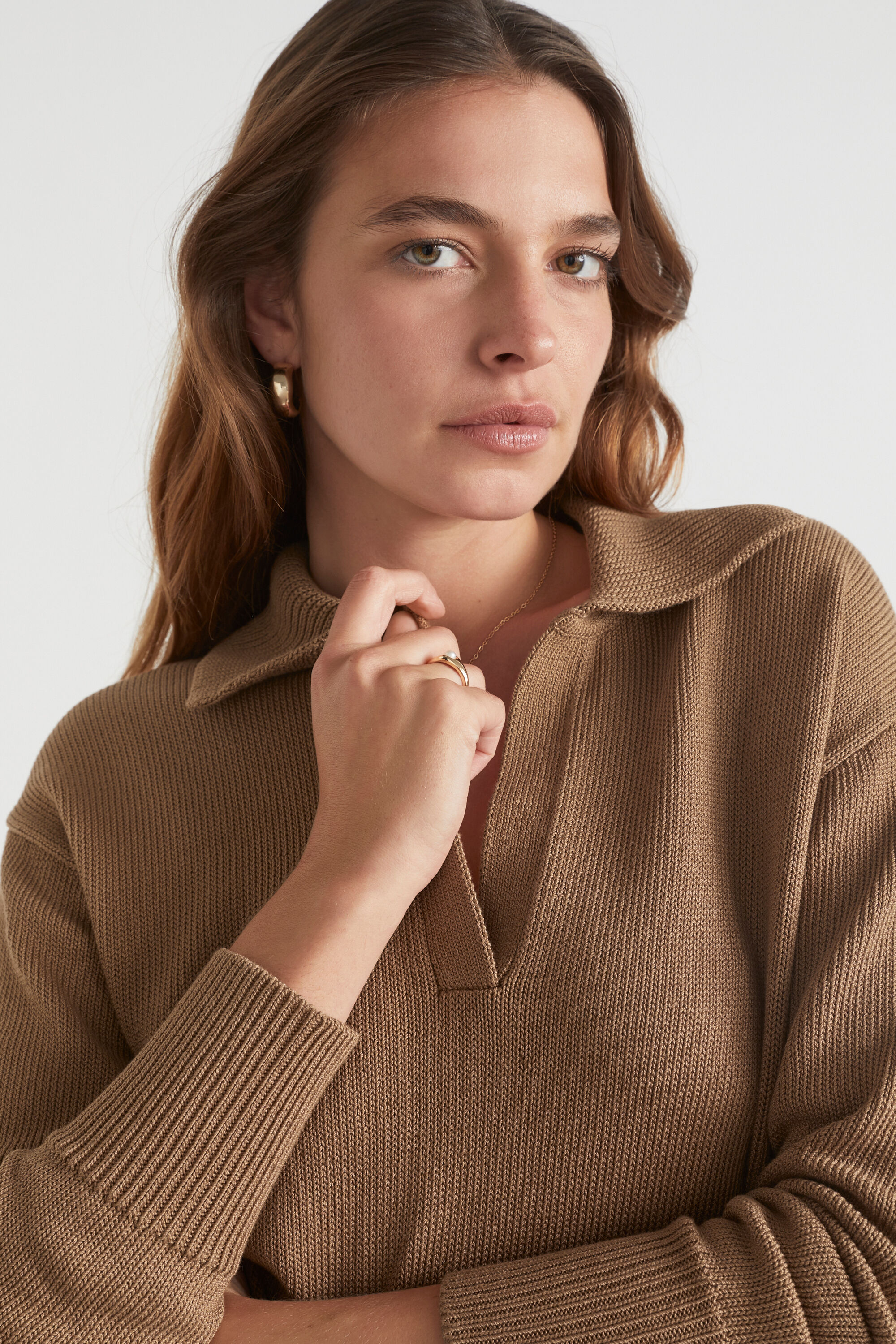 Cotton Polo Collar Knit Seed Heritage