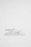 Crossover Moulded Footbed Sandal  White  hi-res