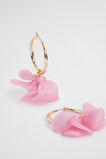 Petal Hoop Earrings  Pink Gin  hi-res