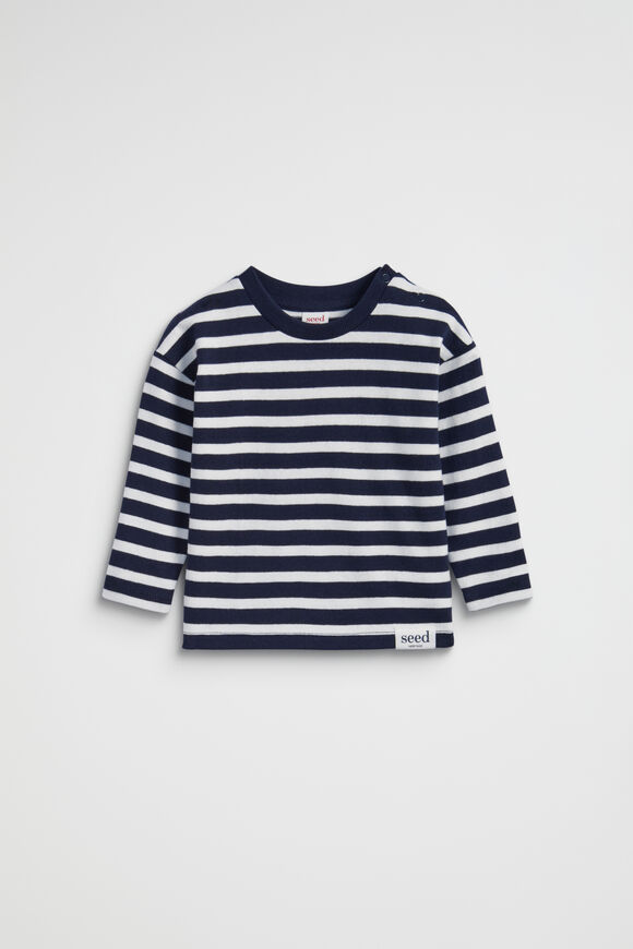 Core Rugby Tee  Midnight Stripe  hi-res