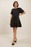 Core Linen Tiered Dress  Black  hi-res