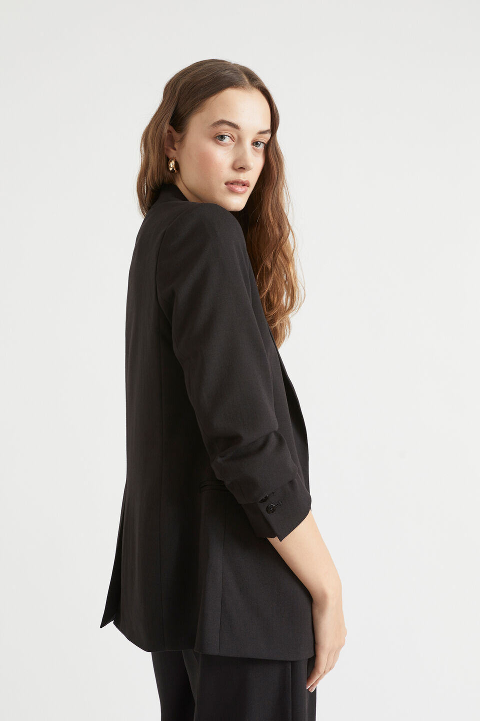 Relaxed Fit Blazer  Black