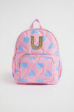 Quilted Initial Backpack  U  hi-res