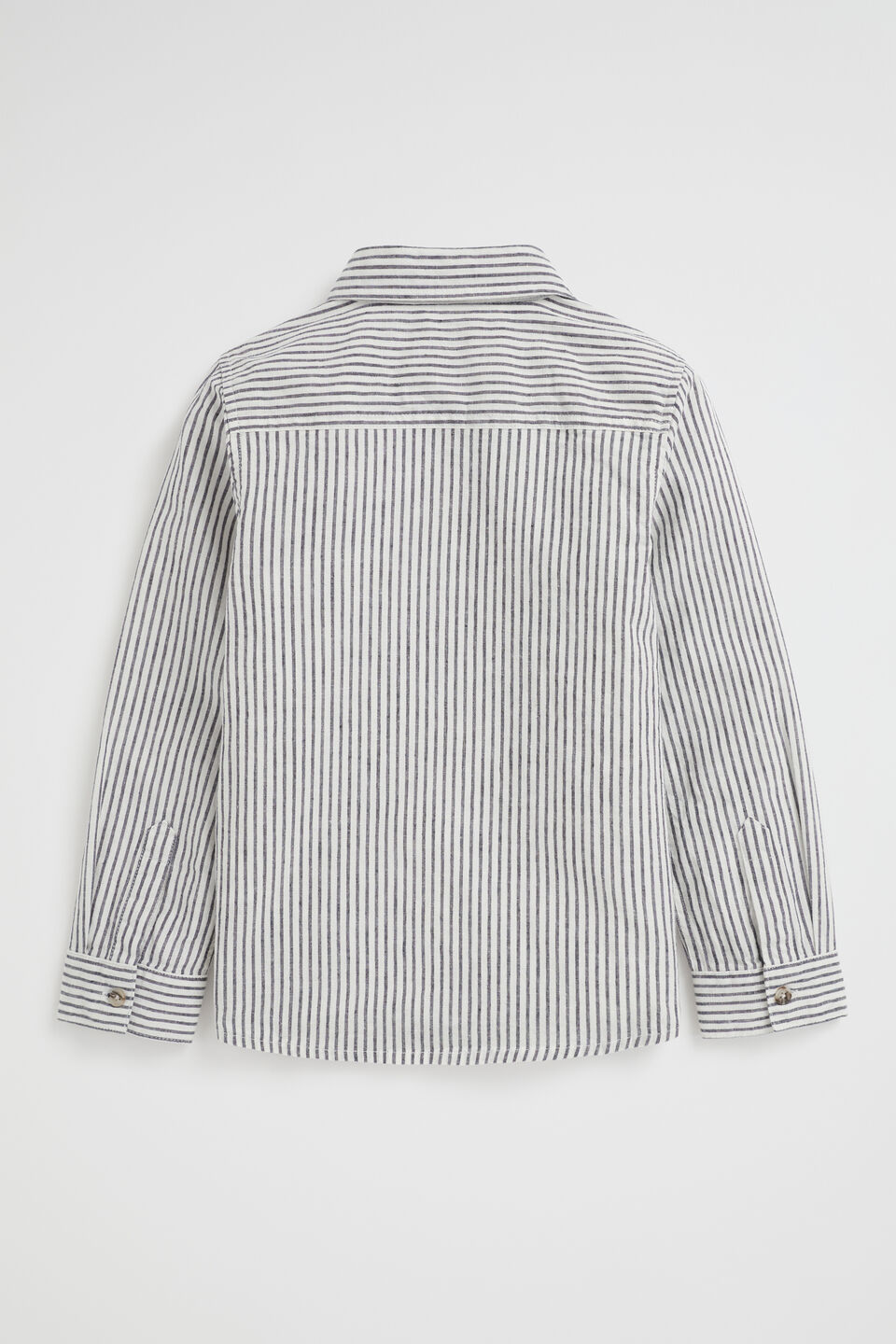 Stripe Linen Shirt  Midnight Blue  hi-res
