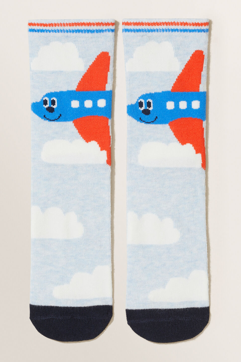 Plane Socks  Blue Marle