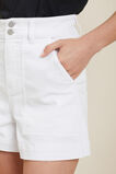 Denim Tailored Short  White  hi-res