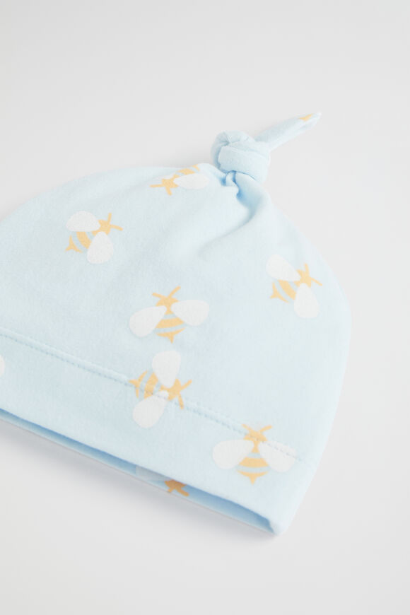 Bee Knot Hat  Ice Blue  hi-res