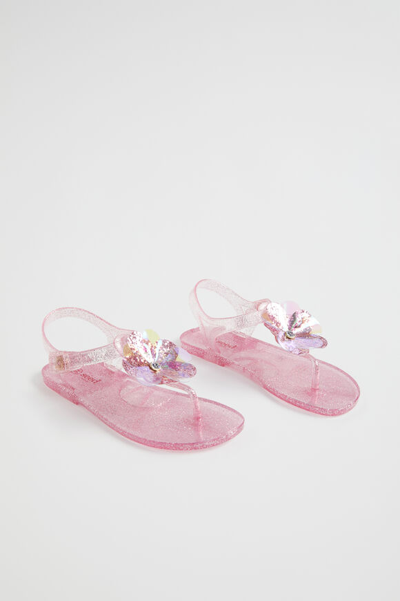 Flower Jelly Sandal  Pink  hi-res