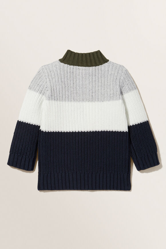 Half Zip Knit Sweater  Multi  hi-res