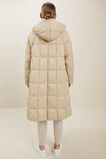Quilted A-Line Puffer Jacket  Neutral Blush  hi-res