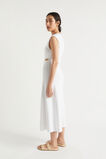 Knit Twist Front Midi Dress  Whisper White  hi-res