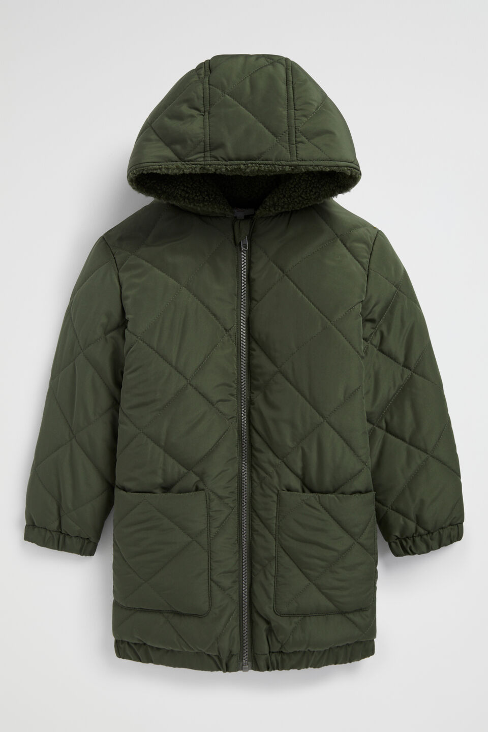 Quilted Anorak  Pine