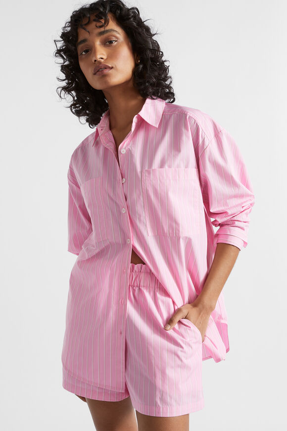 Stripe Pocket Front Shirt  Pink Gin Stripe  hi-res