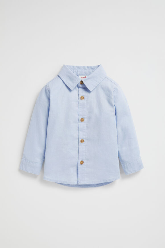 Core Linen Shirt  Powder Blue  hi-res