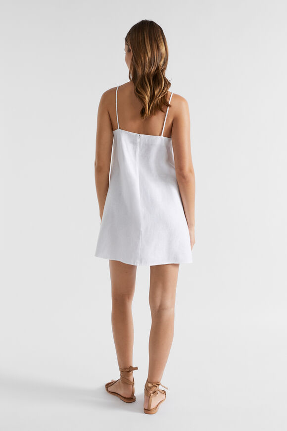 Core Linen A Line Mini Dress  Whisper White  hi-res