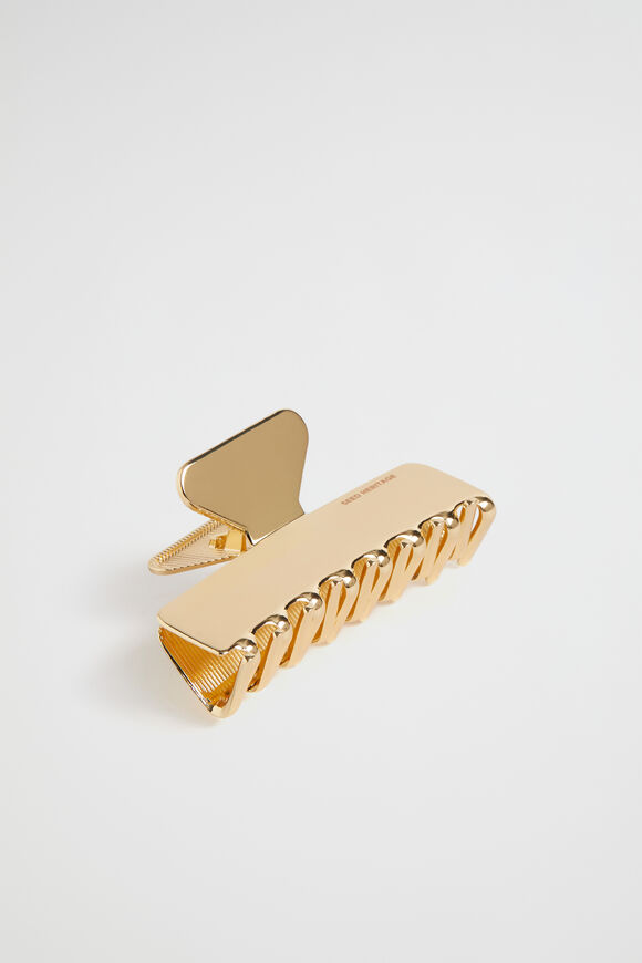 Metal Claw Clip  Gold  hi-res