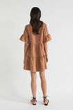Core Linen Mini Dress  Auburn Brown  hi-res