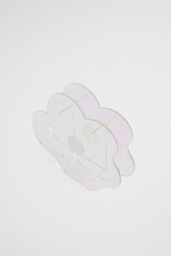 Rainbow Emoji Acrylic Flower Holder  Multi  hi-res