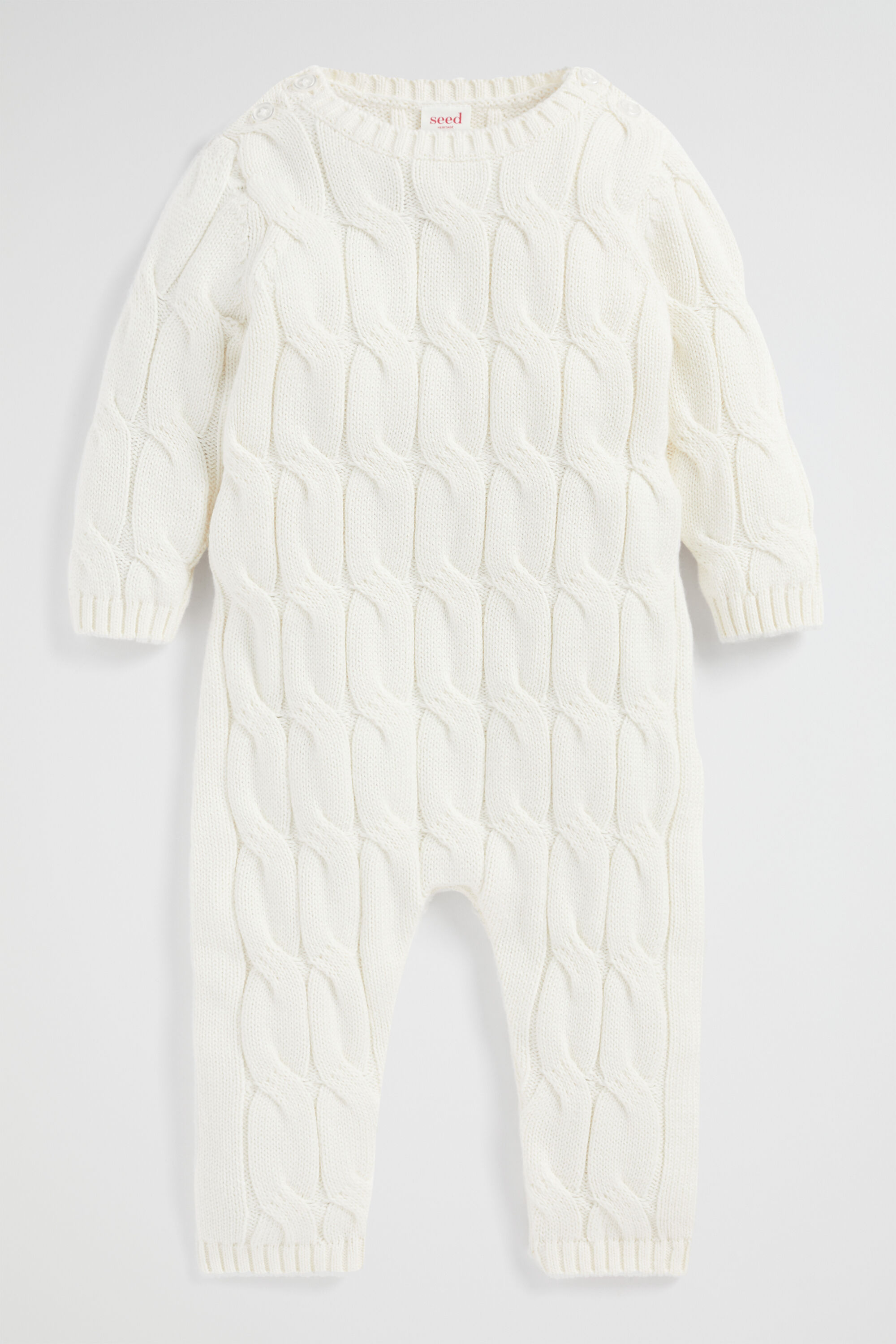 Cable outlet knit jumpsuit