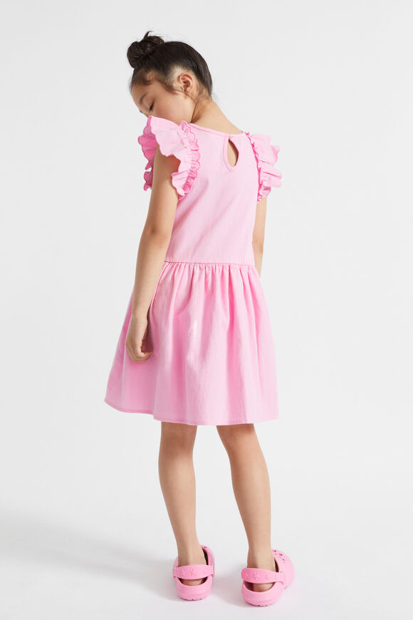 Splice Scollop Dress  Candy Pink  hi-res