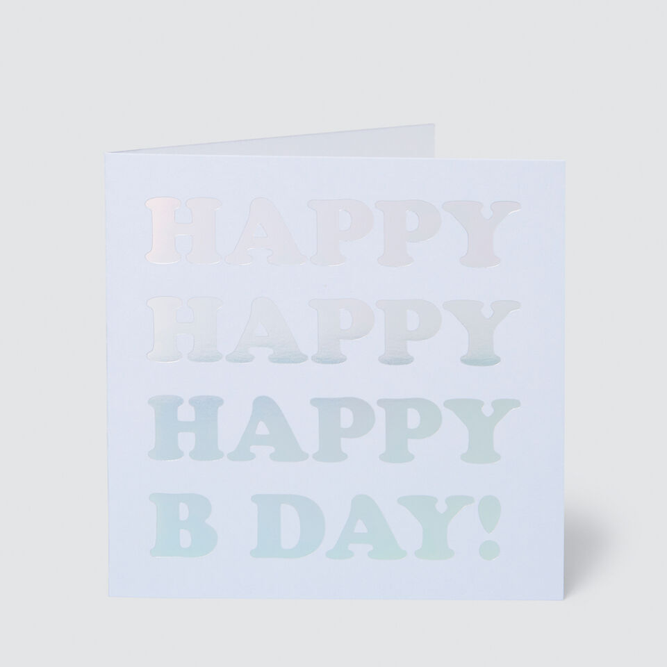 Large Happy Happy Birthday Card  
