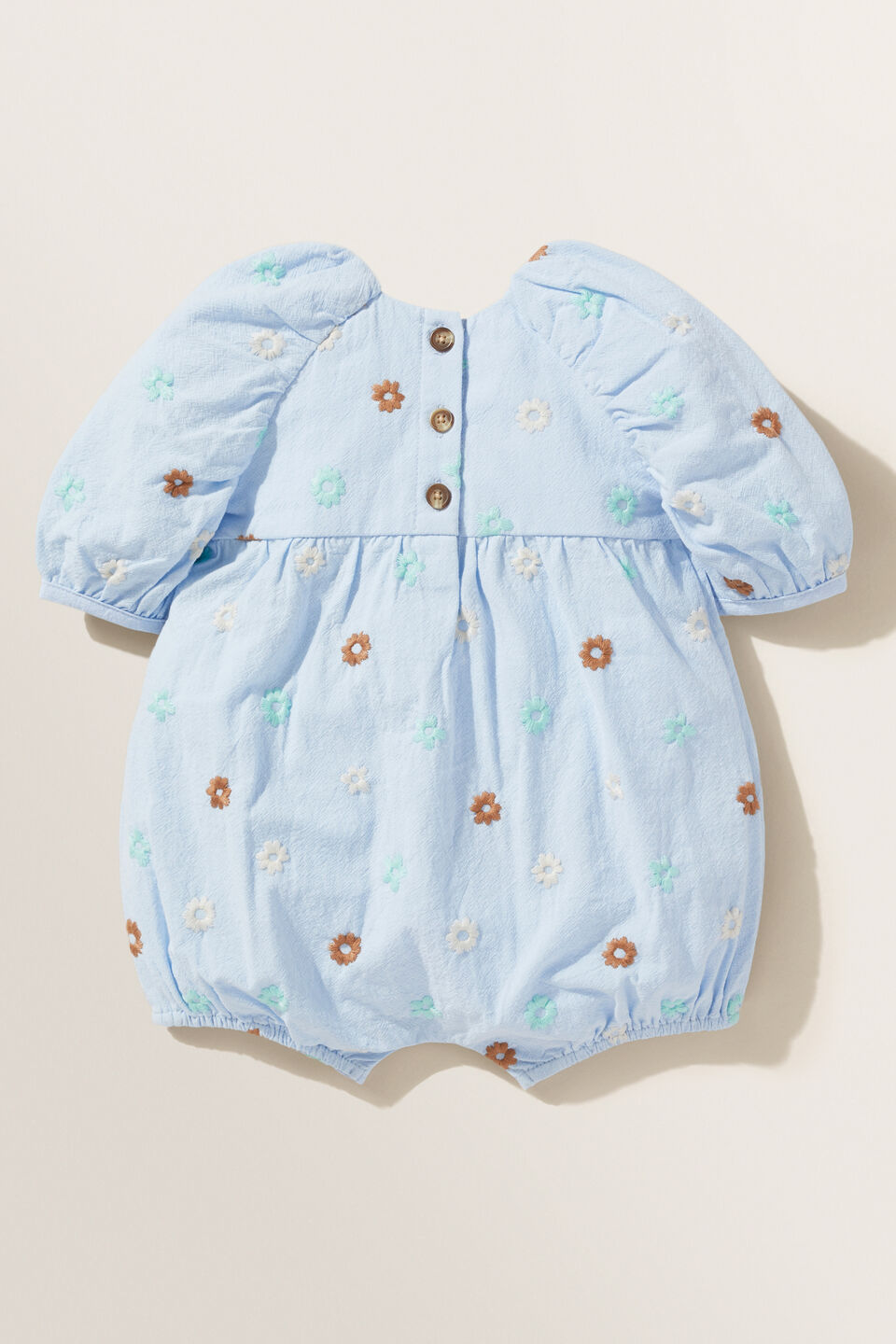 Embroidered Floral Romper Seed Heritage