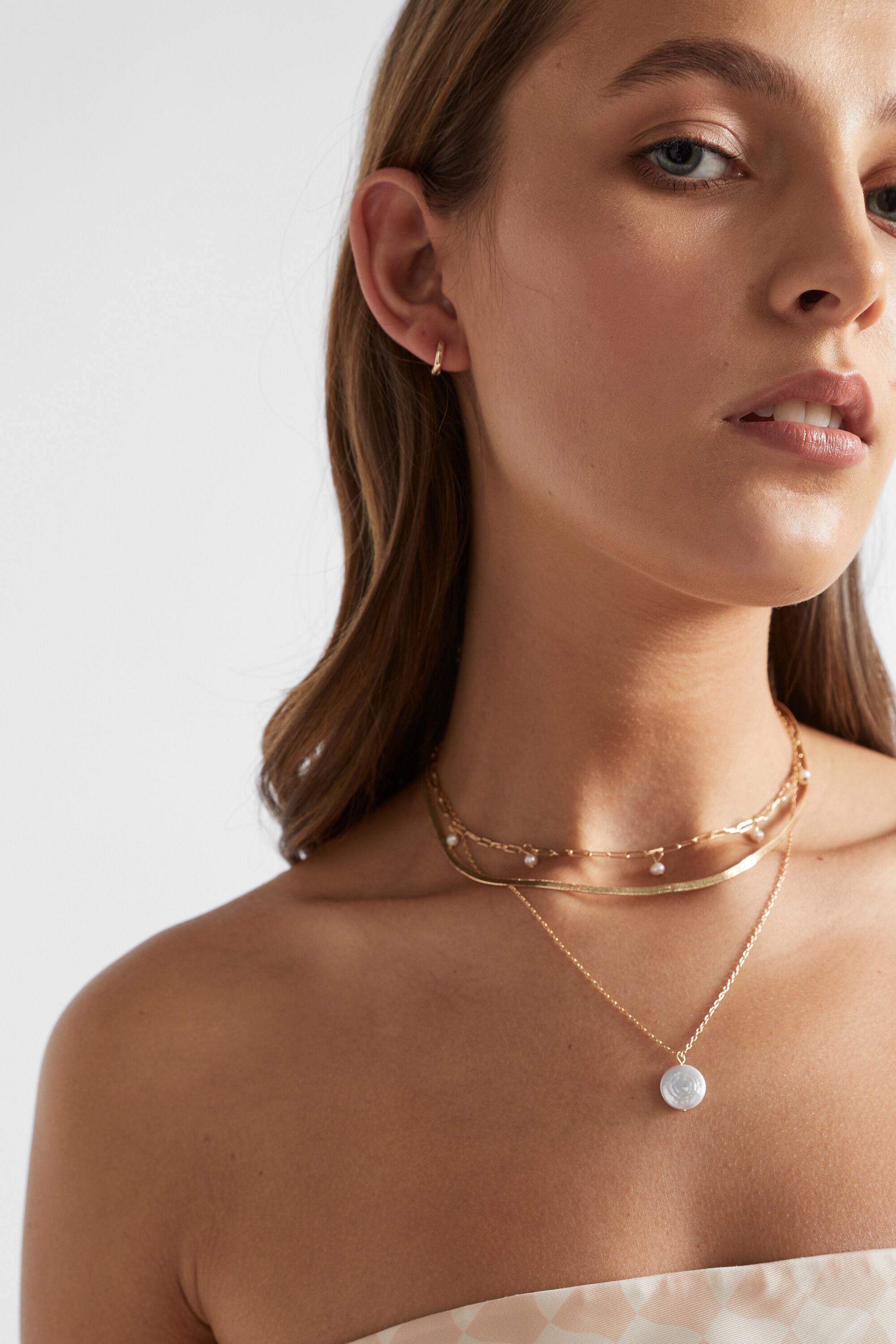 Layered pearl choker necklace new arrivals