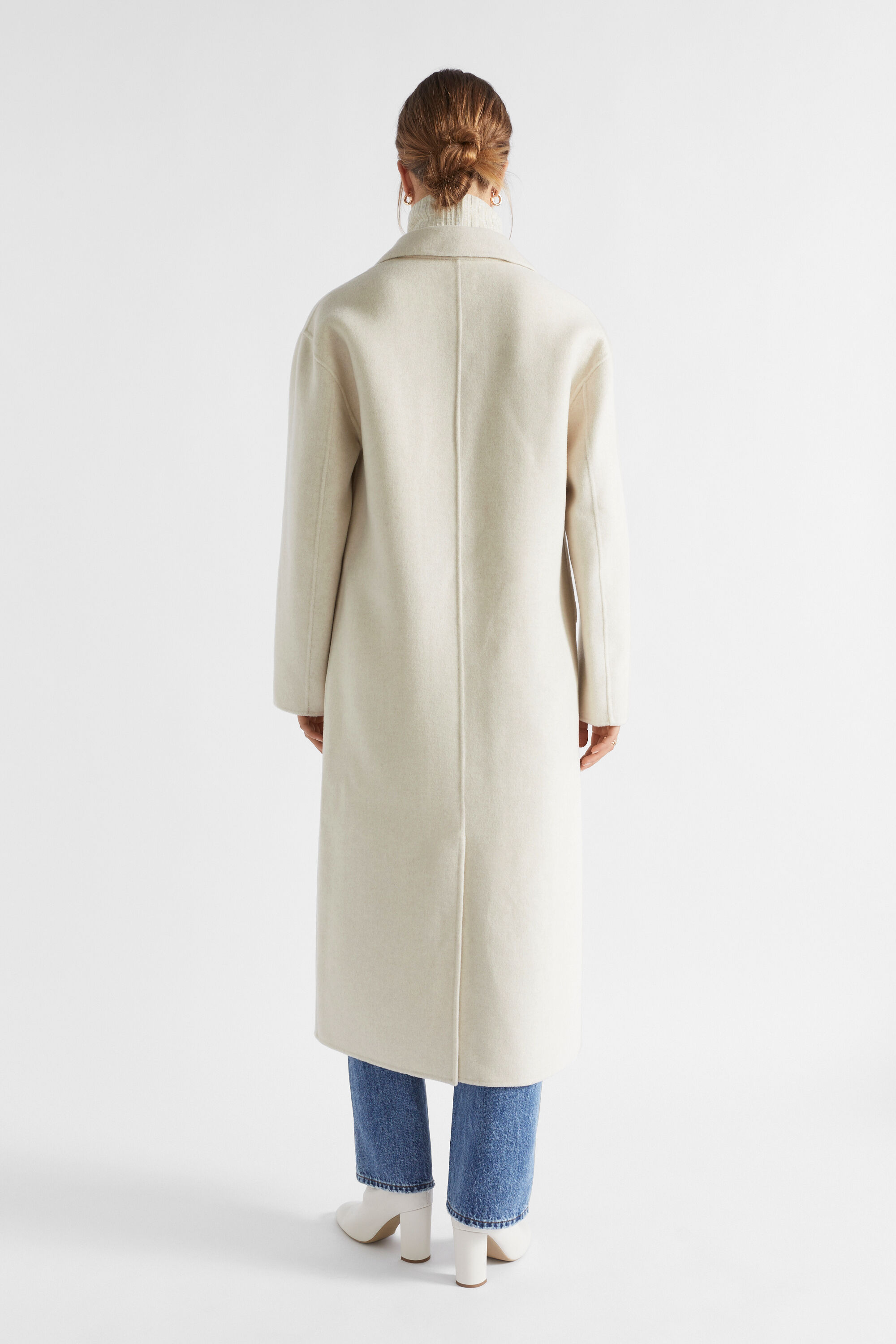 Boxy outlet wool coat