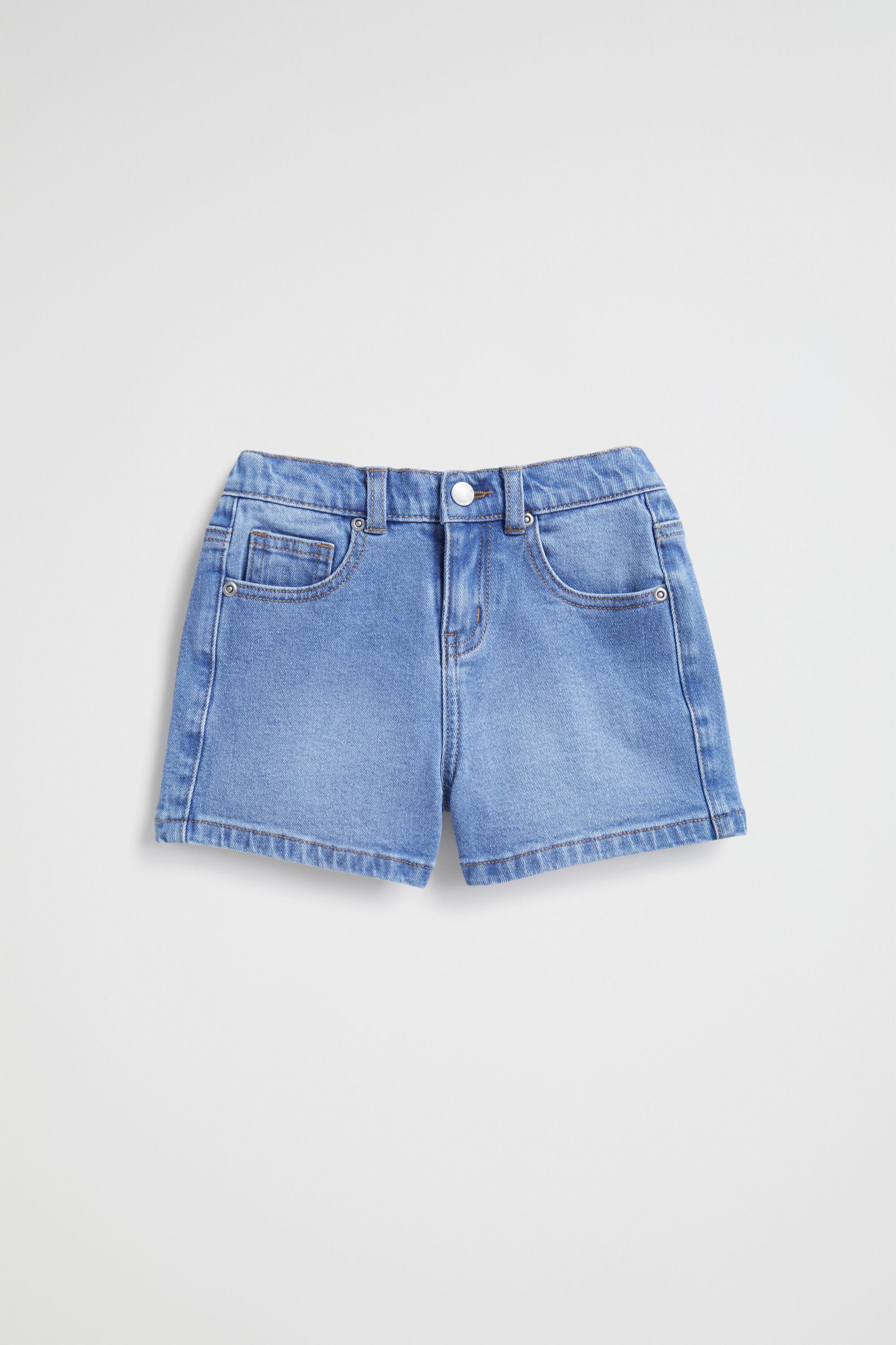 Bright blue discount denim shorts
