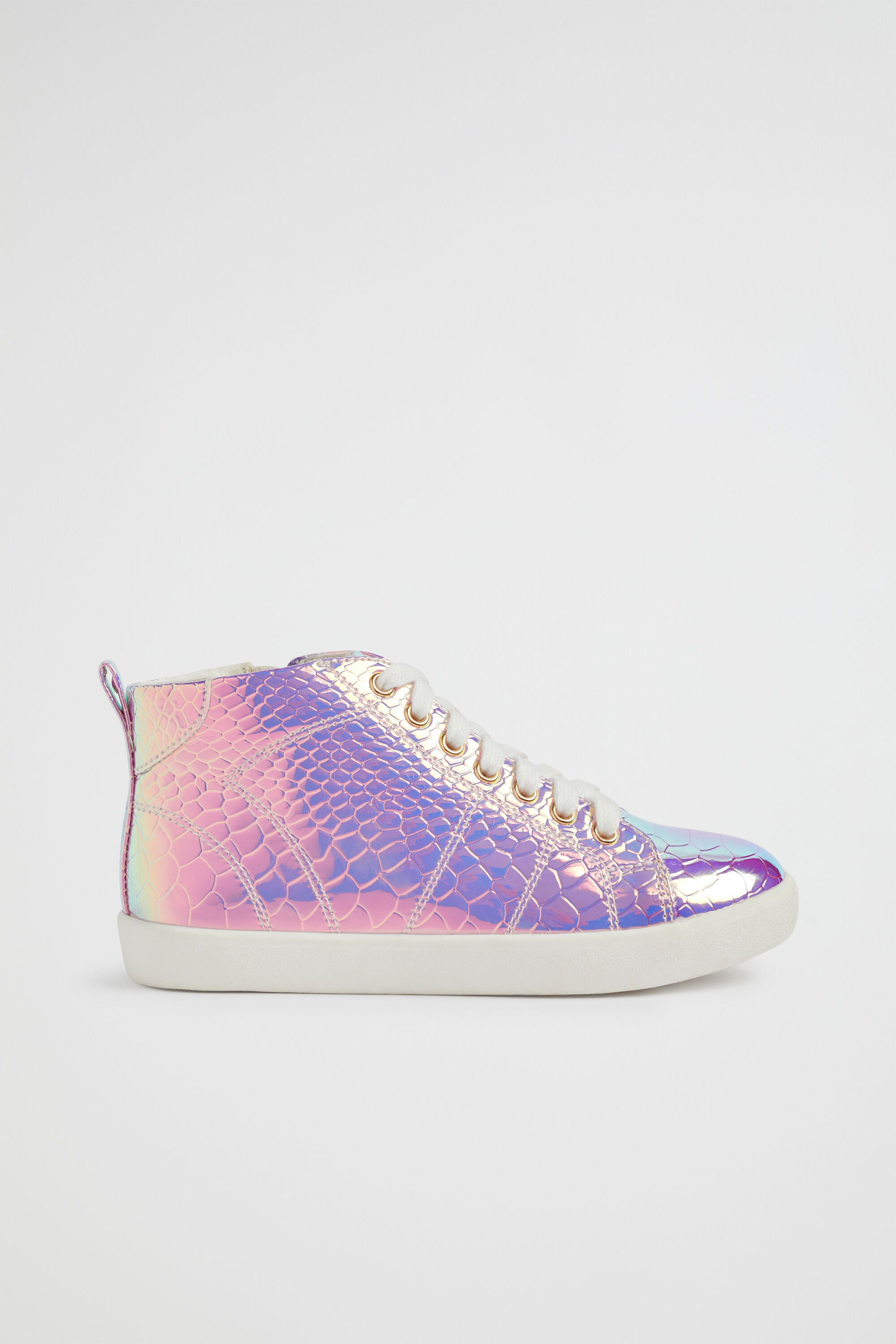 Holo croc high top sneaker cheap
